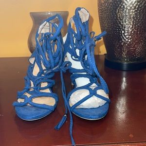 Skinny heels sandals